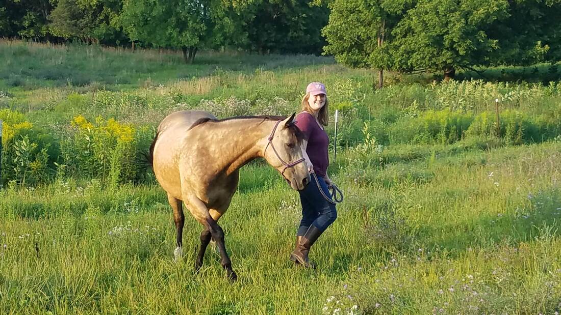 Christine walking horse